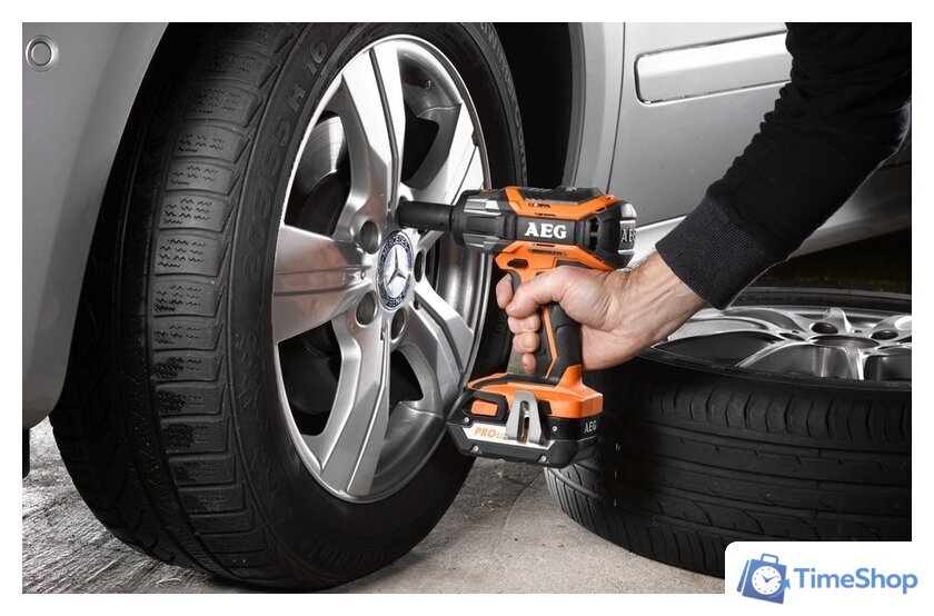 Гайковерт AEG Powertools BSS 18C 12ZBL LI-402C 4935459427 (с 2-мя АКБ, 4.0 Ah) - Изображение №4 — Интернет-магазин Time-Shop