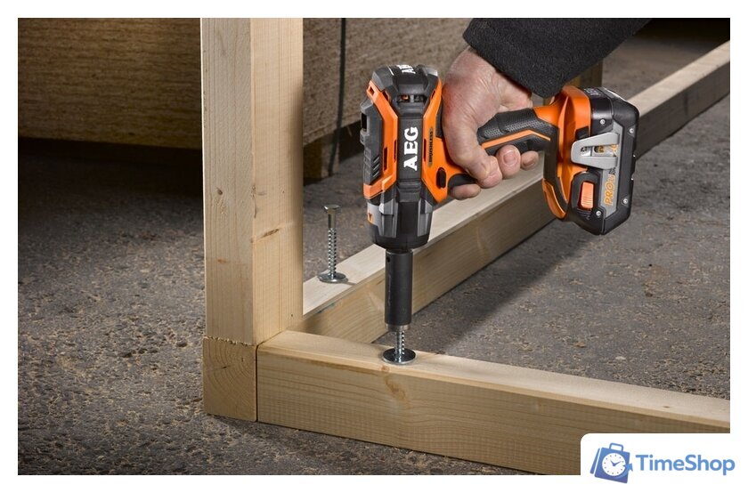 Гайковерт AEG Powertools BSS 18C 12ZBL LI-402C 4935459427 (с 2-мя АКБ, 4.0 Ah) - Изображение №5 — Интернет-магазин Time-Shop