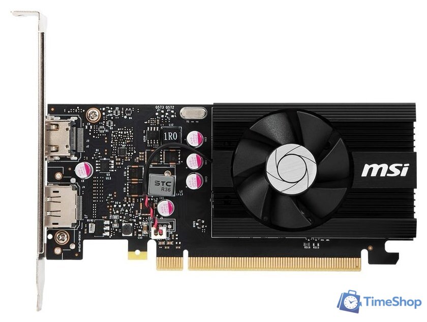 Видеокарта MSI GeForce GT 1030 OC LP 2GB DDR4 - Изображение №1 — Интернет-магазин Time-Shop