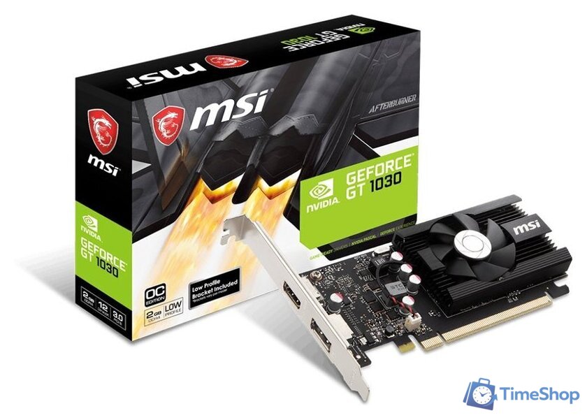 Видеокарта MSI GeForce GT 1030 OC LP 2GB DDR4 - Изображение №5 — Интернет-магазин Time-Shop