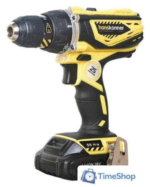 Дрель-шуруповерт Hanskonner HCD1838R (с 2-мя АКБ) - Изображение №1 — Интернет-магазин Time-Shop