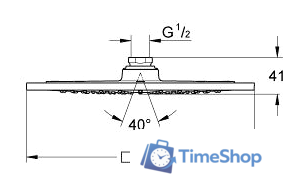 Верхний душ Grohe Rainshower F-Series 10