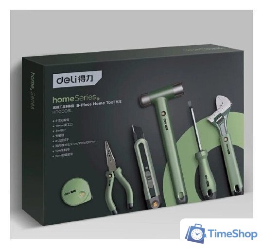 Набор домашнего мастера Deli EHT0008L (8 предметов) - Изображение №5 — Интернет-магазин Time-Shop