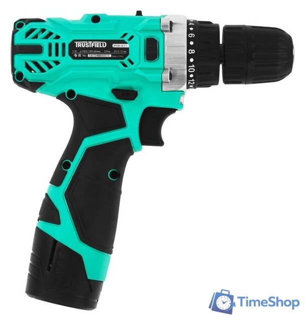 Дрель-шуруповерт Trustfield ETCD-12.2.1 (с 2-мя АКБ, кейс) - Изображение №2 — Интернет-магазин Time-Shop