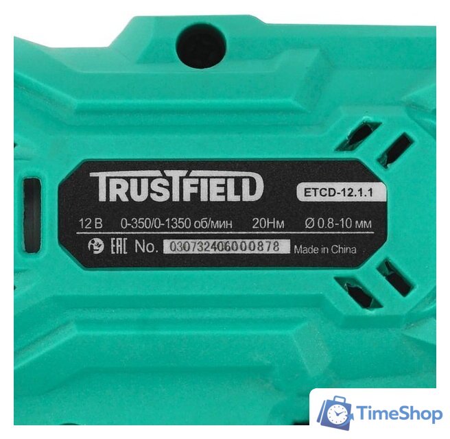 Дрель-шуруповерт Trustfield ETCD-12.2.1 (с 2-мя АКБ, кейс) - Изображение №4 — Интернет-магазин Time-Shop