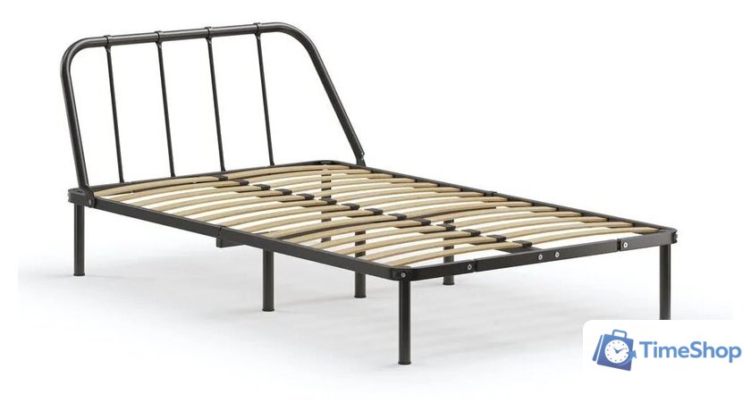 Кровать Домаклево Мира 120x200 (черный) - Изображение №3 — Интернет-магазин Time-Shop