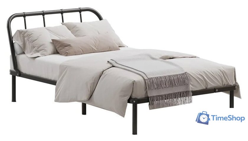 Кровать Домаклево Мира 120x200 (черный) - Изображение №1 — Интернет-магазин Time-Shop