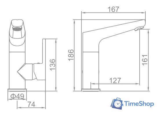 Смеситель Ledeme H64 L1066 - Изображение №4 — Интернет-магазин Time-Shop