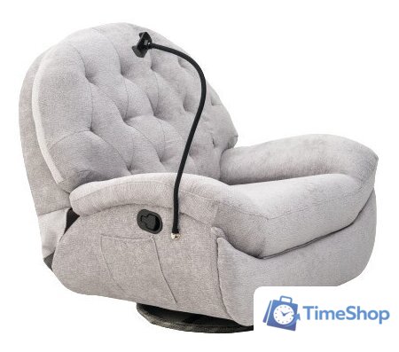 Электрический реклайнер Calviano Bellisimo 4816087400871 (серый) - Изображение №1 — Интернет-магазин Time-Shop