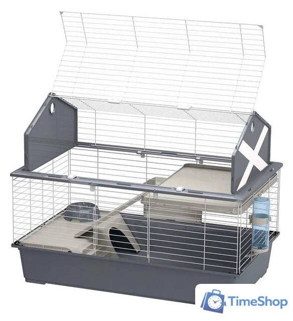 Клетка Ferplast Barn 80 57068021 (серый) - Изображение №2 — Интернет-магазин Time-Shop