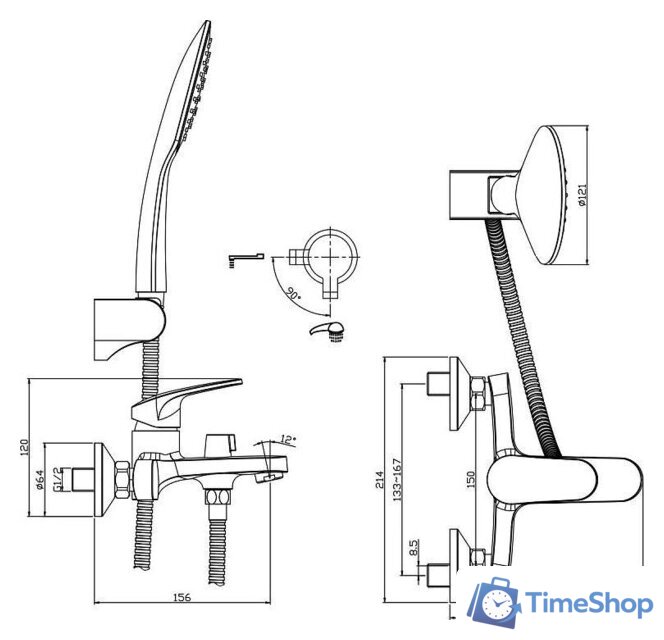 Смеситель Rossinka Silvermix RS45-30 - Изображение №2 — Интернет-магазин Time-Shop