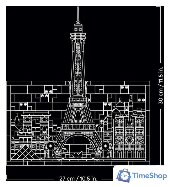 Конструктор LEGO Architecture 21064 Париж – Город Любви - Изображение №5 — Интернет-магазин Time-Shop