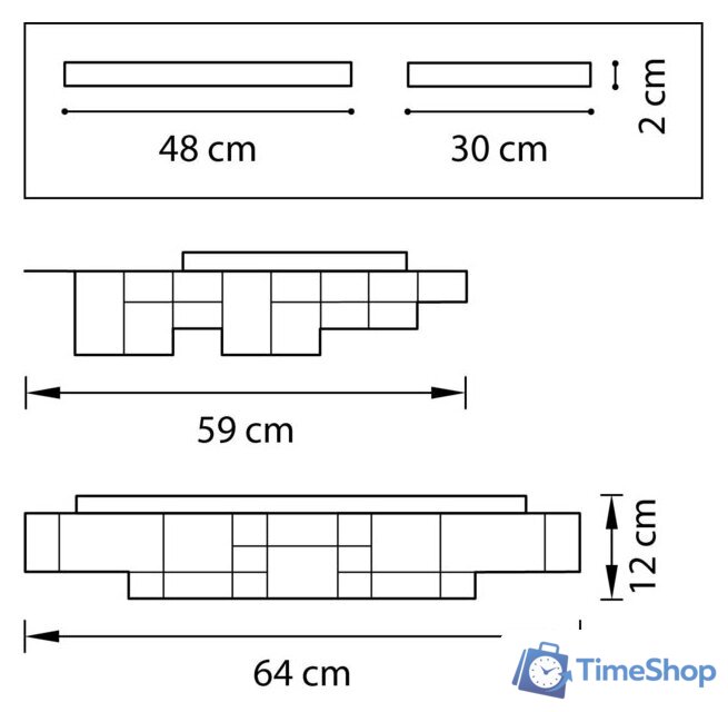 Припотолочная люстра Lightstar Favo 750161 - Изображение №5 — Интернет-магазин Time-Shop