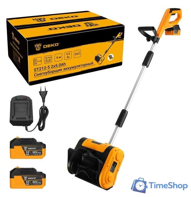Снегоуборщик Deko ST212-5 083-4442 (с 2-мя АКБ) - Изображение №1 — Интернет-магазин Time-Shop
