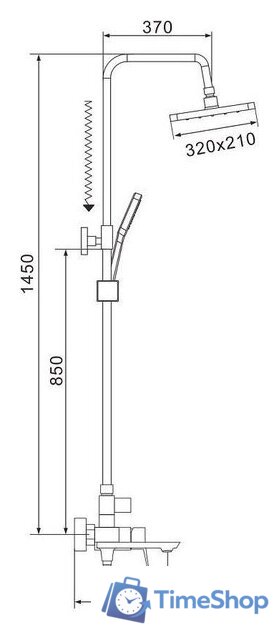 Душевая система  Shevanik S4436C (белый) - Изображение №25 — Интернет-магазин Time-Shop