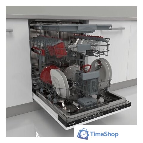 Встраиваемая посудомоечная машина Sharp QW-NI54I44DX-DE - Изображение №2 — Интернет-магазин Time-Shop