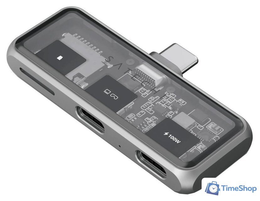 Док-станция Satechi Mobile XR Hub with microSD Reader ST-HXRSDM (серый) - Изображение №1 — Интернет-магазин Time-Shop