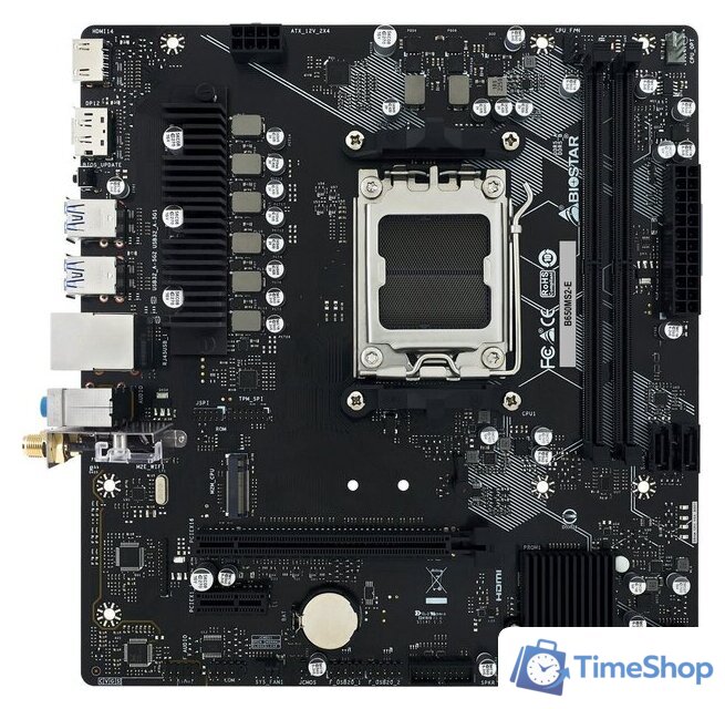Материнская плата BIOSTAR B650MS2-E Ver. 6.0 - Изображение №1 — Интернет-магазин Time-Shop