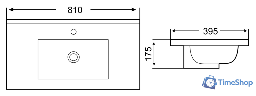 Умывальник WeltWasser Deilbach 7517-80 - Изображение №4 — Интернет-магазин Time-Shop