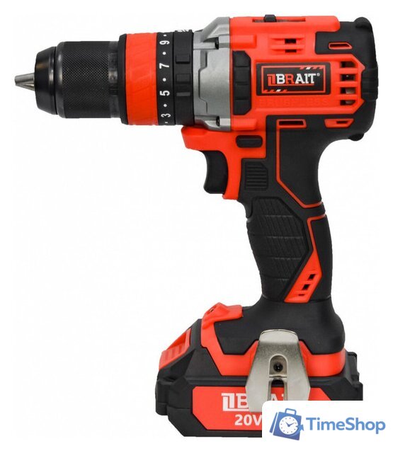 Ударная дрель-шуруповерт Brait BCDI20-2PUMBL PRO (с 1-м АКБ, кейс) - Изображение №3 — Интернет-магазин Time-Shop