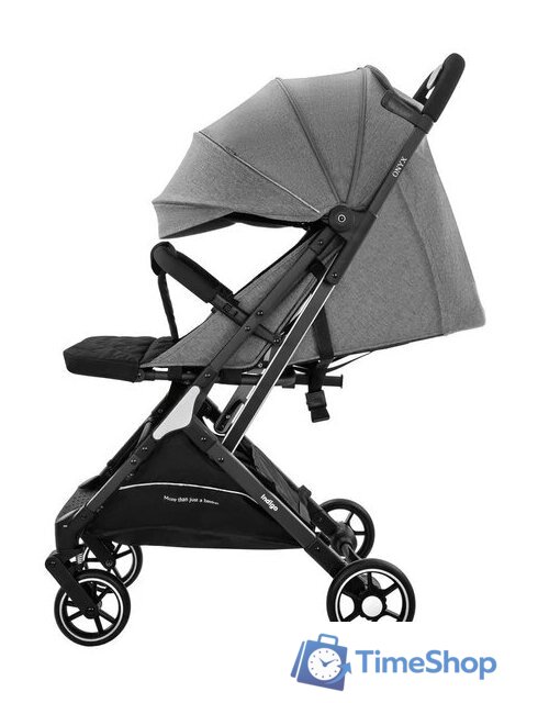 Коляска прогулочная «книга» Indigo Onyx (серый) - Изображение №12 — Интернет-магазин Time-Shop