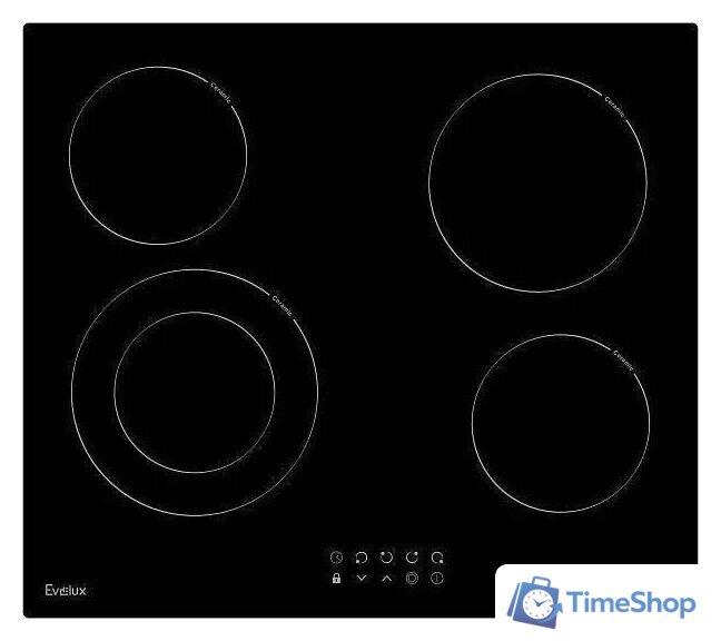 Варочная панель Evelux HEV 641 B - Изображение №2 — Интернет-магазин Time-Shop