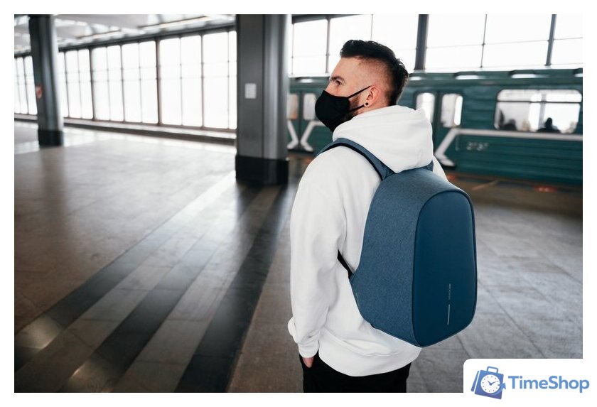 Городской рюкзак XD Design Bobby Hero Regular (голубой) - Изображение №34 — Интернет-магазин Time-Shop