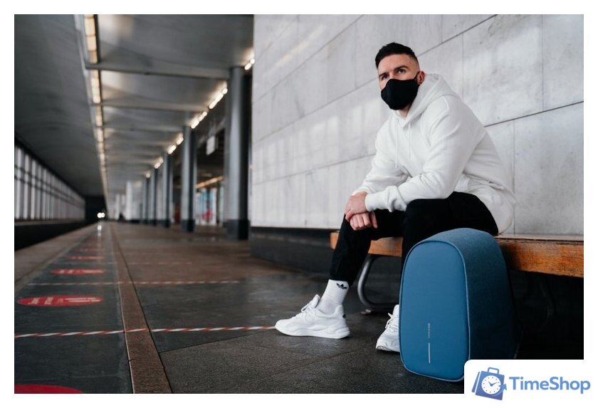 Городской рюкзак XD Design Bobby Hero Regular (голубой) - Изображение №38 — Интернет-магазин Time-Shop