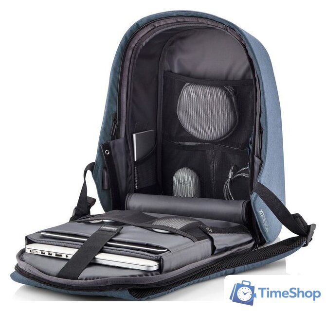 Городской рюкзак XD Design Bobby Hero Regular (голубой) - Изображение №12 — Интернет-магазин Time-Shop