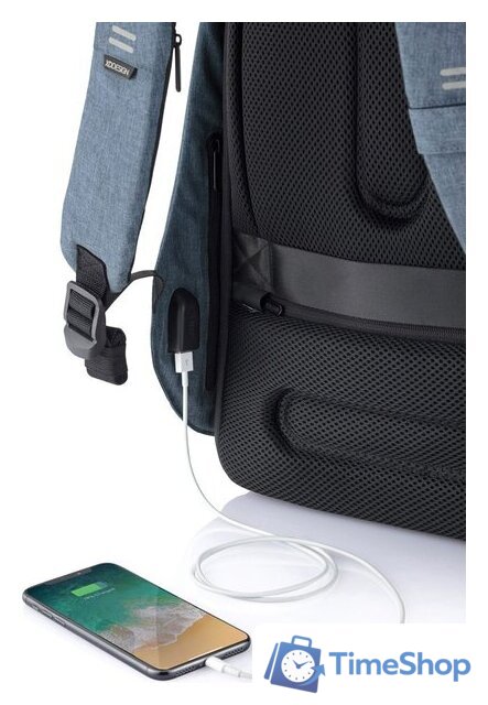 Городской рюкзак XD Design Bobby Hero Regular (голубой) - Изображение №17 — Интернет-магазин Time-Shop