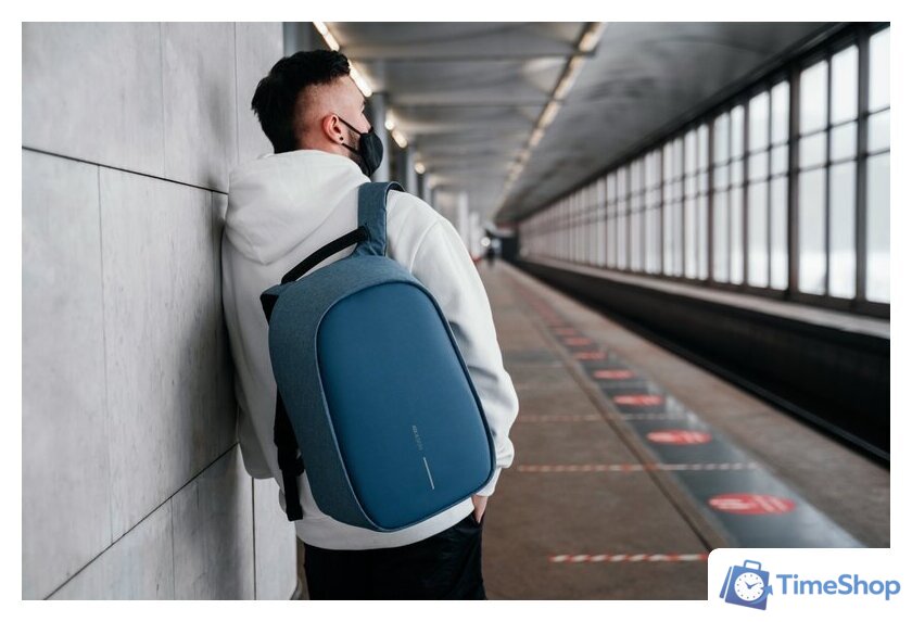 Городской рюкзак XD Design Bobby Hero Regular (голубой) - Изображение №20 — Интернет-магазин Time-Shop