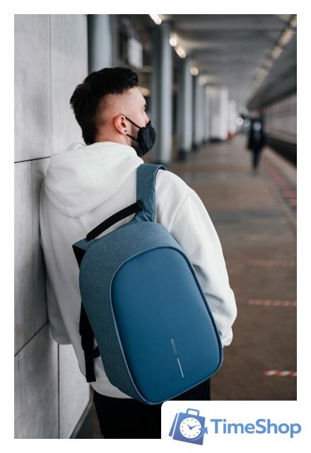 Городской рюкзак XD Design Bobby Hero Regular (голубой) - Изображение №22 — Интернет-магазин Time-Shop