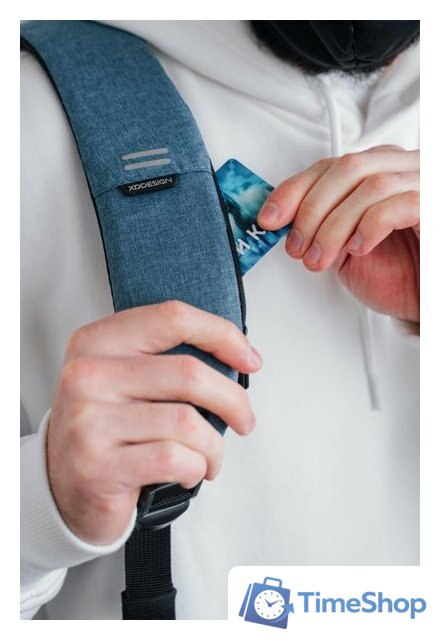 Городской рюкзак XD Design Bobby Hero Regular (голубой) - Изображение №41 — Интернет-магазин Time-Shop