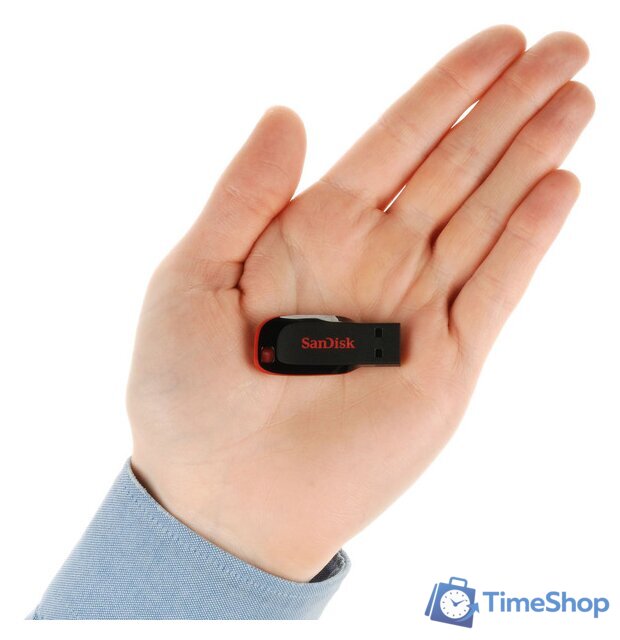 USB Flash SanDisk Cruzer Blade Black 32GB (SDCZ50-032G-B35) - Изображение №7 — Интернет-магазин Time-Shop