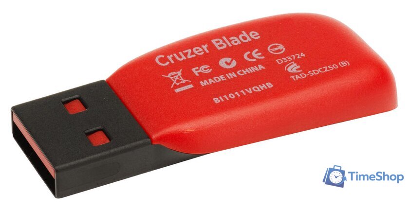 USB Flash SanDisk Cruzer Blade Black 32GB (SDCZ50-032G-B35) - Изображение №4 — Интернет-магазин Time-Shop