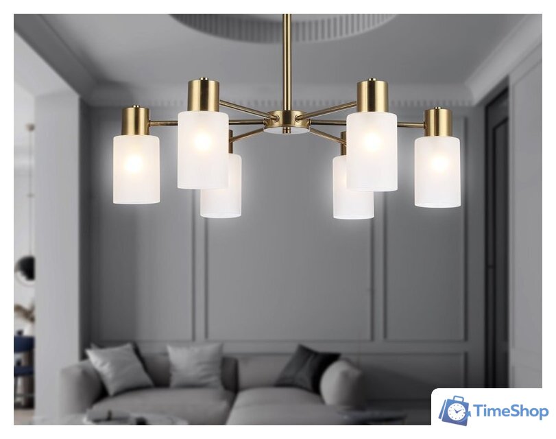 Подвесная люстра Ambrella light TR9581/6 BS (латунь) - Изображение №6 — Интернет-магазин Time-Shop