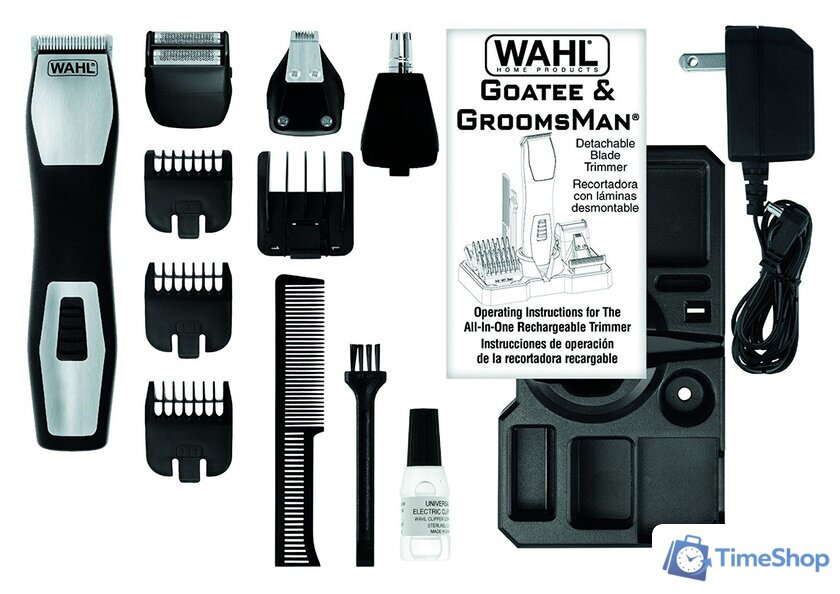 Универсальный триммер Wahl GroomsMan Pro [9855-1216] - Изображение №2 — Интернет-магазин Time-Shop