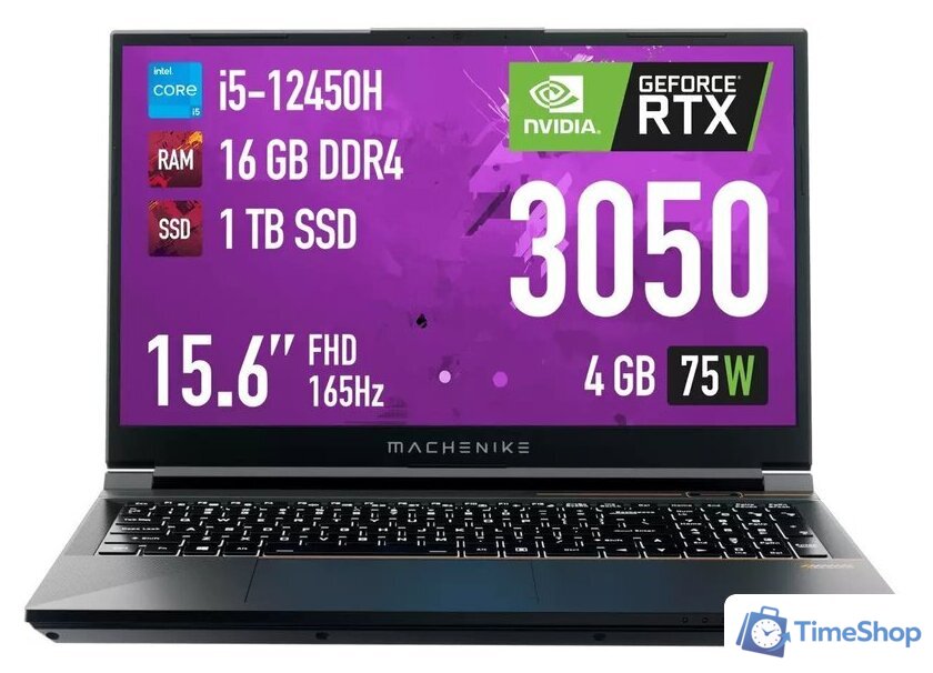 Игровой ноутбук Machenike S15 Quazar S JJ00GB00JRU - Изображение №2 — Интернет-магазин Time-Shop