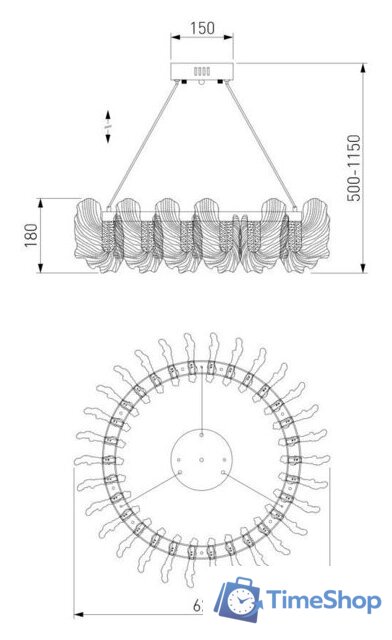 Подвесная люстра Bogate's 90374/1 - Изображение №6 — Интернет-магазин Time-Shop