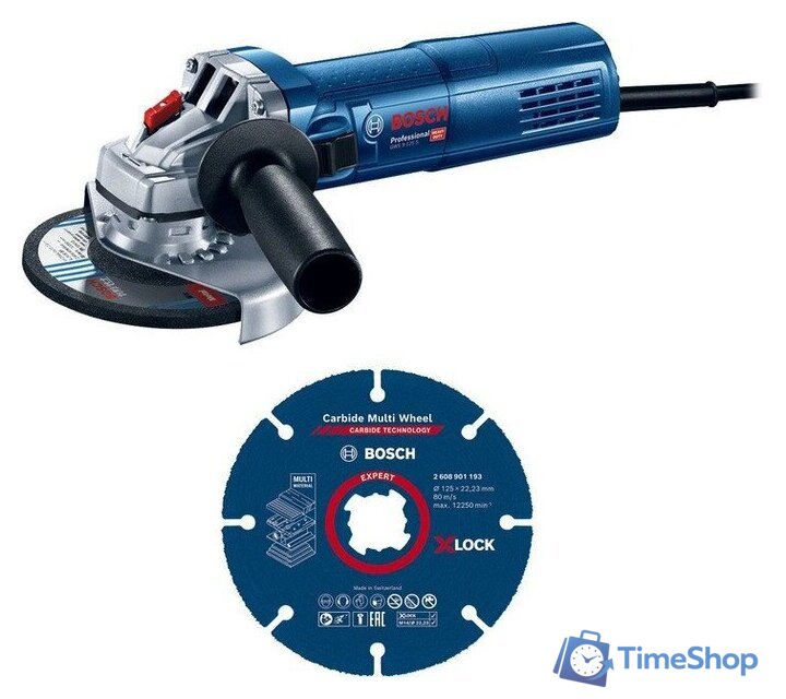 Угловая шлифмашина Bosch GWS 9-125 S Professional 0615990N3G - Изображение №1 — Интернет-магазин Time-Shop