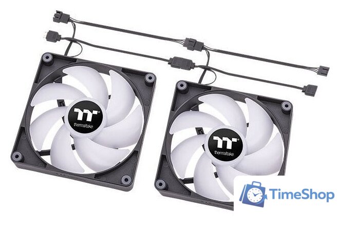 Комплект вентиляторов для корпуса Thermaltake CT120 Sync ARGB 2-Fan Pack CL-F149-PL12SW-A - Изображение №5 — Интернет-магазин Time-Shop