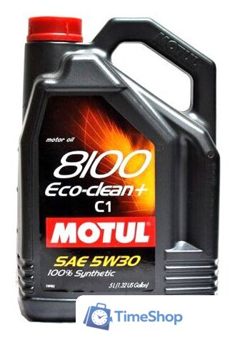Моторное масло Motul 8100 Eco-clean+ 5W30 C1 5л - Изображение №1 — Интернет-магазин Time-Shop