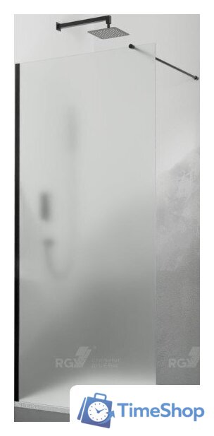 Душевая стенка RGW WA-010B 351001011-24 (черный/матовое стекло) - Изображение №1 — Интернет-магазин Time-Shop