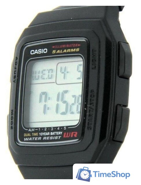 Наручные часы Casio F-201WA-1A - Изображение №2 — Интернет-магазин Time-Shop