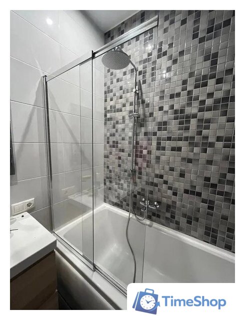 Стеклянная шторка для ванны Adema NFA-612 (прозрачное стекло) - Изображение №1 — Интернет-магазин Time-Shop