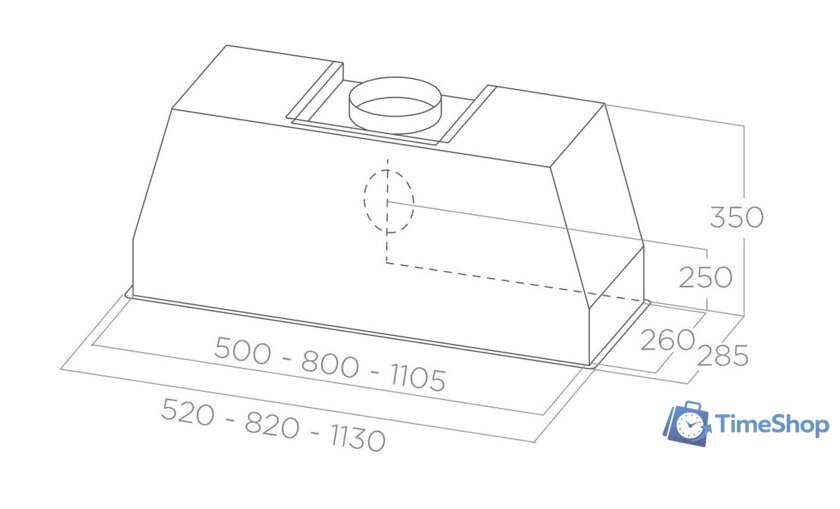 Кухонная вытяжка Elica Ct35 Pro IX/A/90 PRF0183209 - Изображение №2 — Интернет-магазин Time-Shop