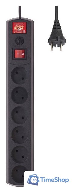 Сетевой фильтр Most LR 6-3-Ч (черный) - Изображение №1 — Интернет-магазин Time-Shop