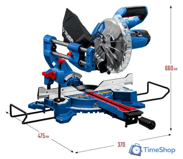 Торцовочная пила Зубр Профессионал ППТ-216-П - Изображение №2 — Интернет-магазин Time-Shop