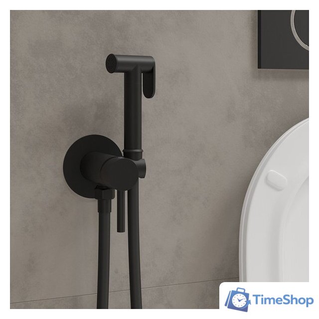 Гигиенический душ Roxen Santi 500940-B (черный матовый) - Изображение №1 — Интернет-магазин Time-Shop