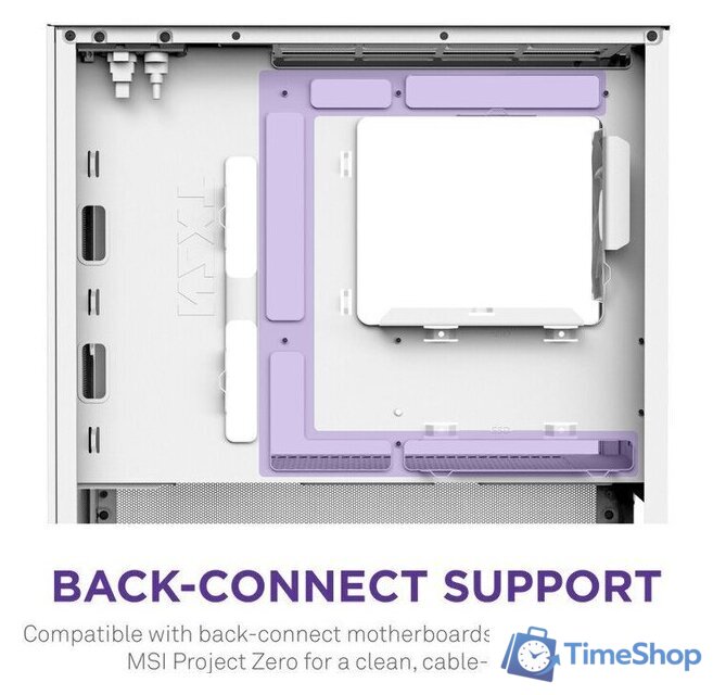 Корпус NZXT H3 Flow CC-H31FW-01 - Изображение №7 — Интернет-магазин Time-Shop
